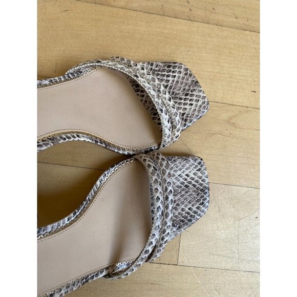 Sam Edelman BNWT "Kia" animal print block heel NEW ankle strap open toe - Picture 4 of 9